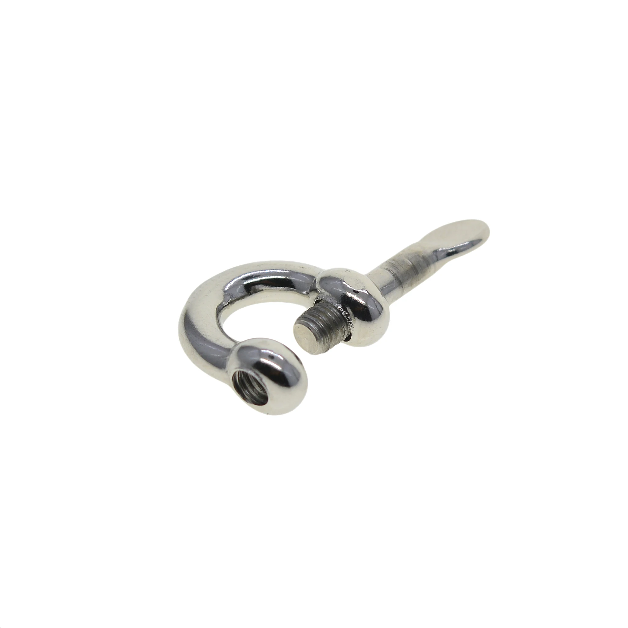 mirror polished super strong small mini 0.3inch stainless steel Screw lock bow U D Shackle Joint Connector FOB KeyChains DIY