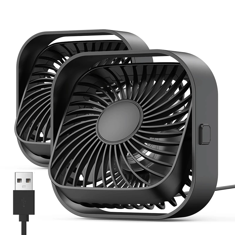 

USB Fan Mini Fan Portable Silent Running 360° Rotating Suitable For Home Desk Desktop Fan