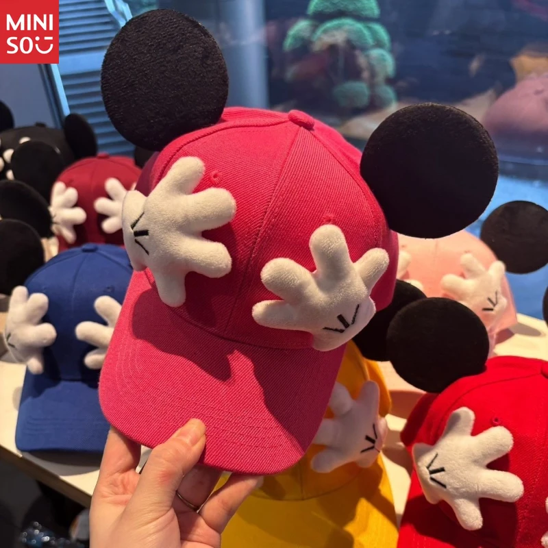 

Кепка-ушанка с Микки Диснеем, бейсбольная кепка для родителей и детей, милый костюм розыгрыша