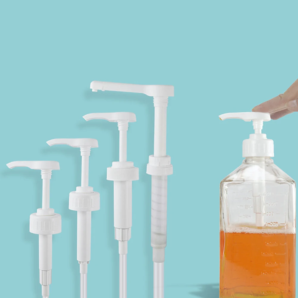 

1PC Press Pump Head Food Grade Material Syrup Pump Lid Beverage Ration Extruder Smoothie Pressure Pump for Home Store