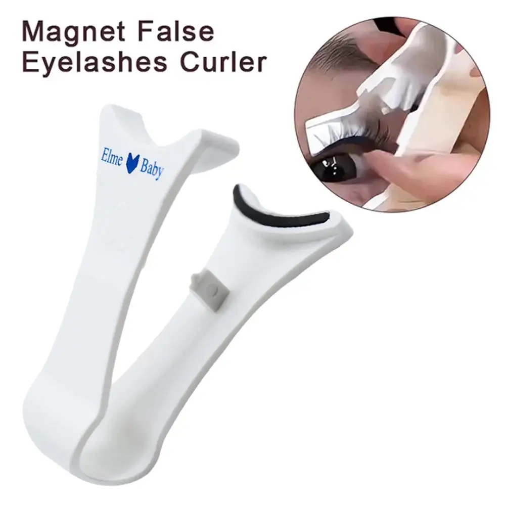 Magnetic Eyelash Curler Portable Efficient Convenient For Beginners False Eyelash Aid Wide-angle Arc-magnifying Eyelash Cur O6I2