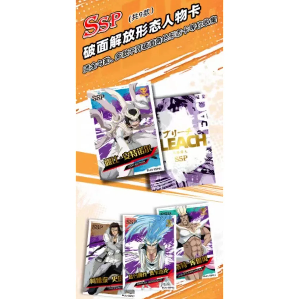 Genuine Bleach Thousand Year Blood War Collection Cards Booster Box Rare Anime Table Playing Game Board Cards