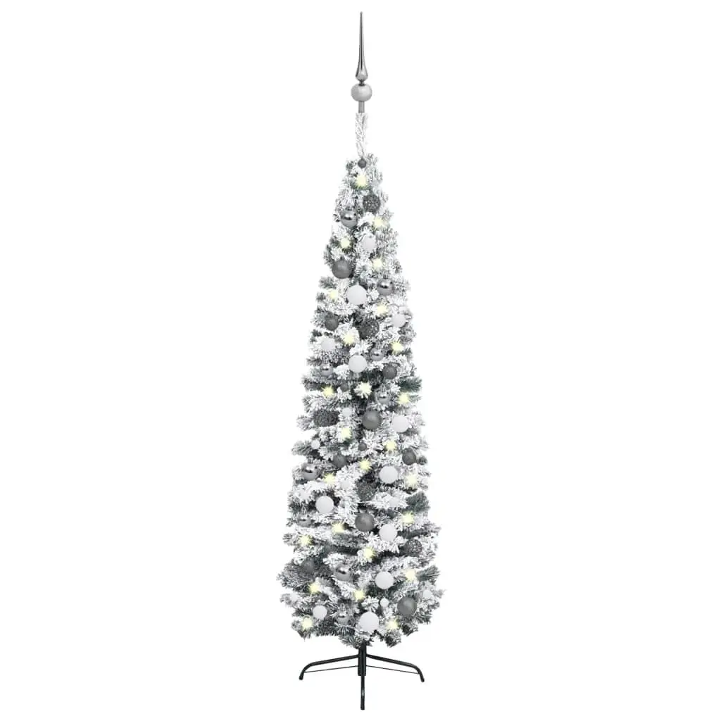 

Flocked Snowy Green Artificial Christmas Tree PVC Perfect Holiday Decoration