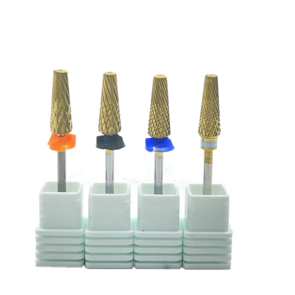 1pcs Professional Nail Drill Bit 5 in 1Carbide Bur Mix Cuts Gel Nail Milling CuttersCuticle Tool Manicure Nail Accessories