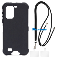 Suitable for Ulefone Armor 7 Case + Ajustable Neck/Crossbody Lanyards and Spacers, Silicone TPU Cover with Soft Strap