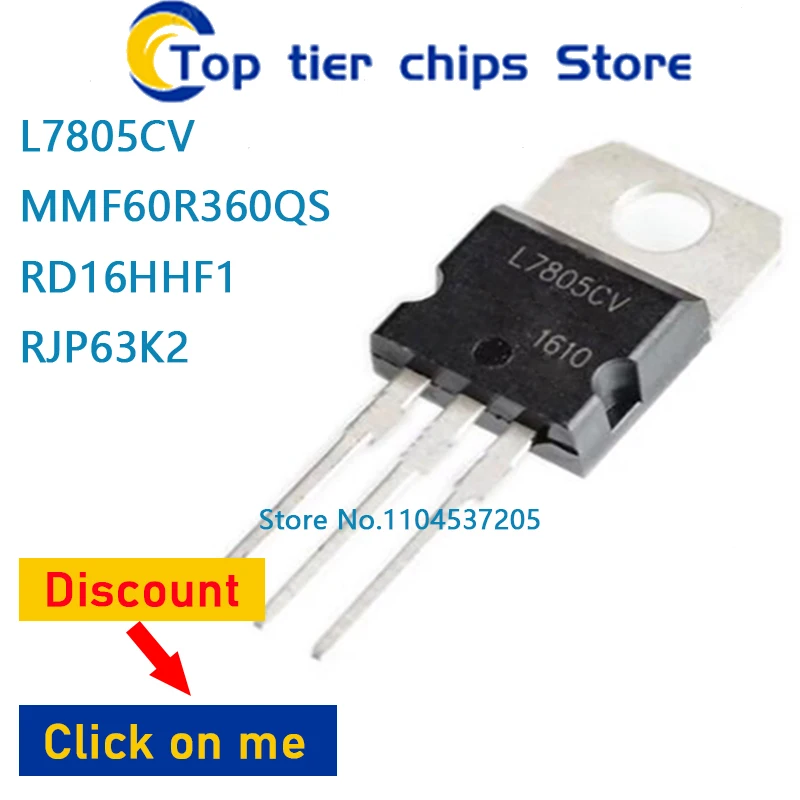 1PCS~10PCS/LOT   L7805CV MMF60R360QS RD16HHF1 RJP63K2 TO 100% NEW