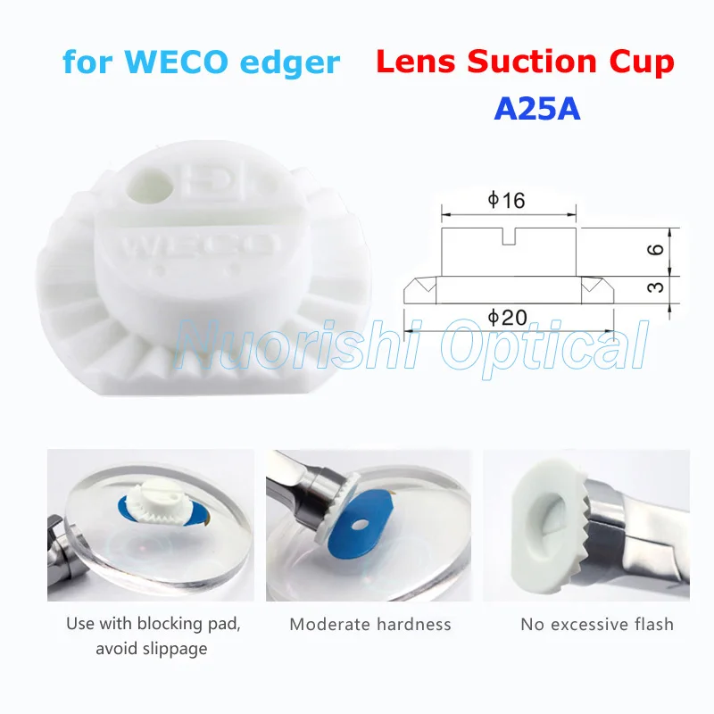 10pcs WE-A Universal Lens Block Suctions Cup For Weco Edger Blocking Pads Free Shipping