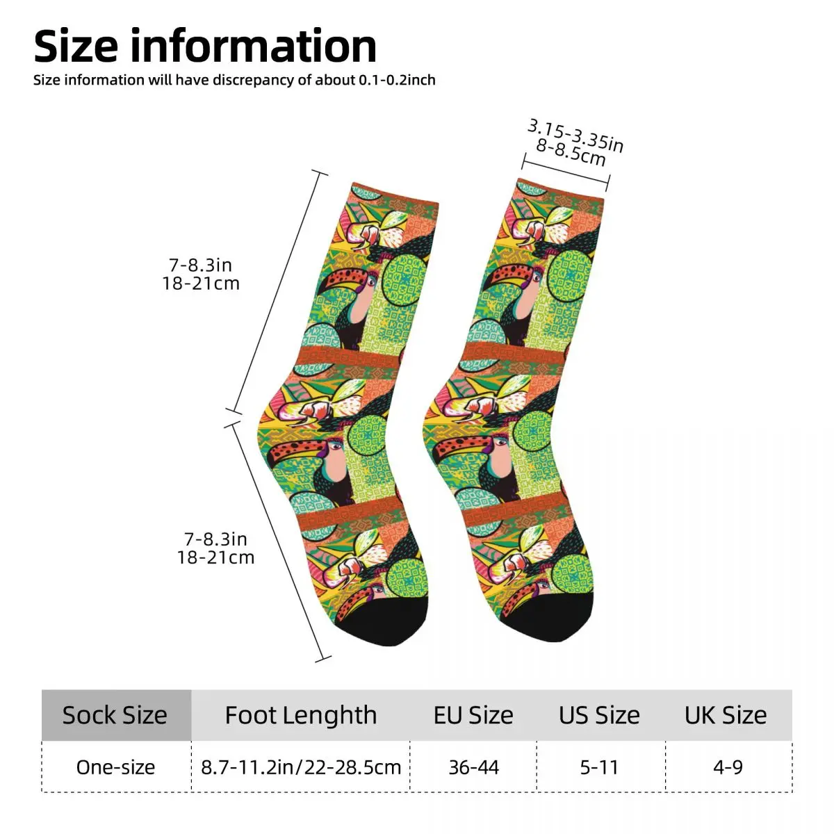 Hornbill Sock Printed Man Polyester