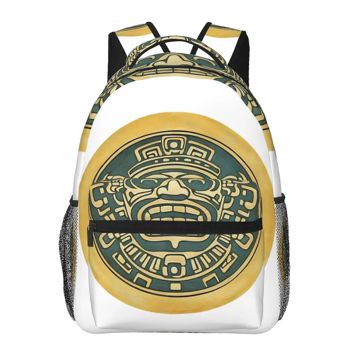 

Tonatiuh's Gaze Backpack Hot Sale Daypack Large Capacity Kids BookBag School Bag Shoulder Bags for Men Women