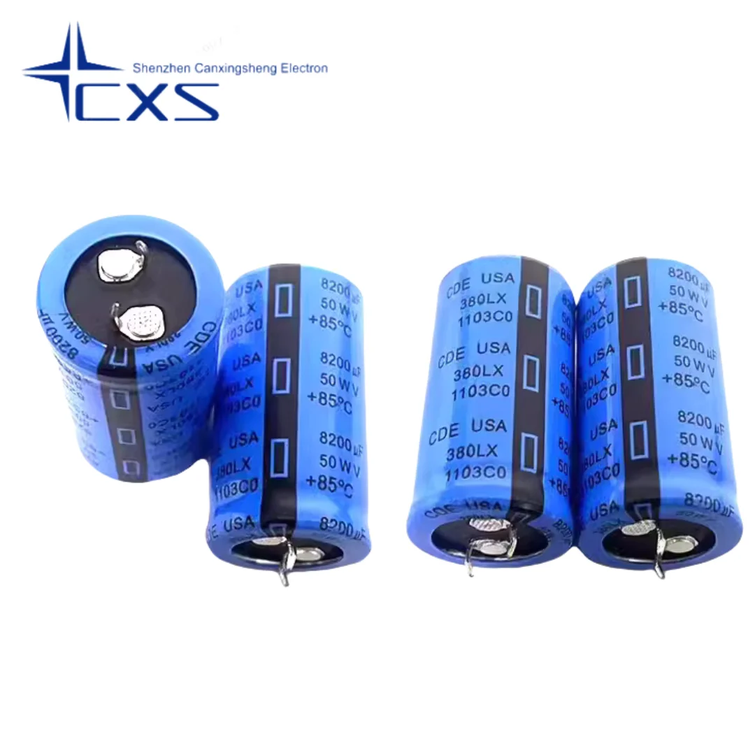 50V8200UF 8200UF50V Size 25X40/50 American CDE Electrolytic Capacitor Audio Filter Capacitor