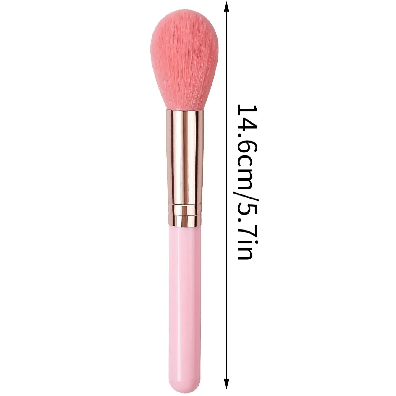 2-delige roze make-upborstel losse borstelborstel make-upborstel blushborstel multifunctionele borstel make-up artist's beauty tool