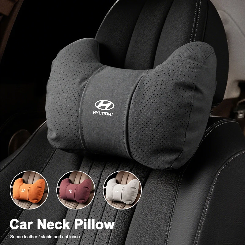 Car Seat Headrest Waist Rest Neck Pillow For Hyundai Solaris SantaFe Veracruz Mistra ix35 iX45 iX25 i20 i30 Sonata Verna