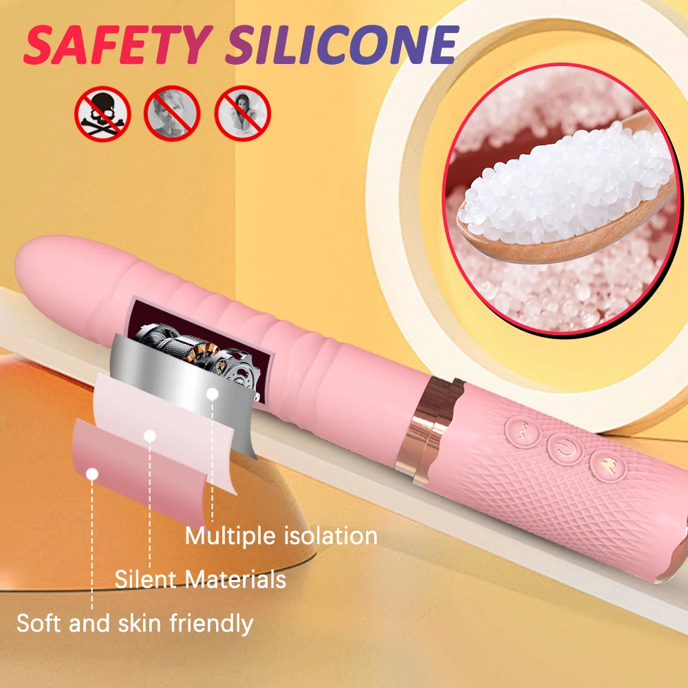 Dual motor Thrusting Dildo Vibrator For Women,Sex Toys Heating Function Clitoral Stimulator For Anal Stimulation Women Couples