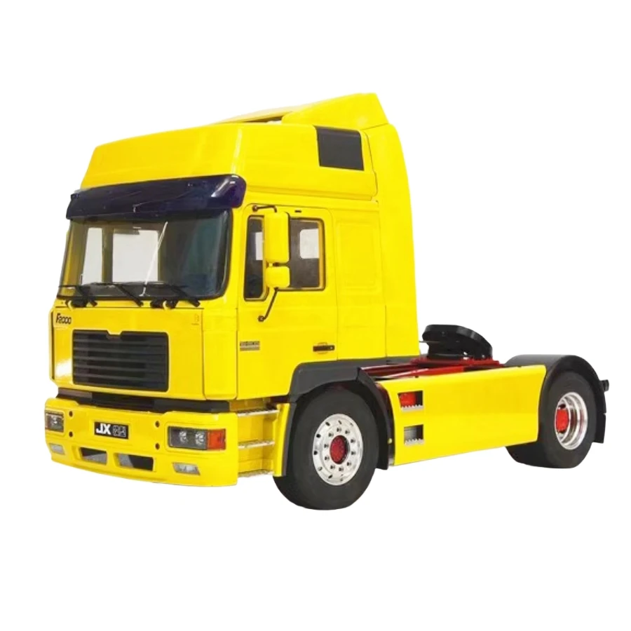 Zestaw ciężarówki ciągnikowej 4X2, wersja z pełną metalową kabiną, niemalowany F2000, do modelu 1/14 Tamiya RC Man, przyczepa, wywrotka, zestaw części do modeli zabawek.