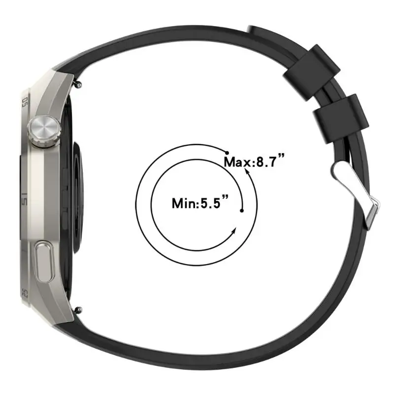 

652F Sweatproof Soft Elastic Watch Straps Bracelets For 46mm Devices Multi Hole Adjustable Design Waterproof Daily Wear Band