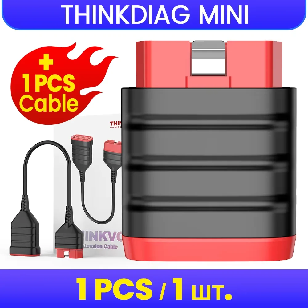 THINKCAR THINKDIAG MINI Auto OBD2 Bluetooth Scanner Volledige Systeemdiagnostiek Alle Auto Levenslange Gratis Automotive Diagnose Scan Tool