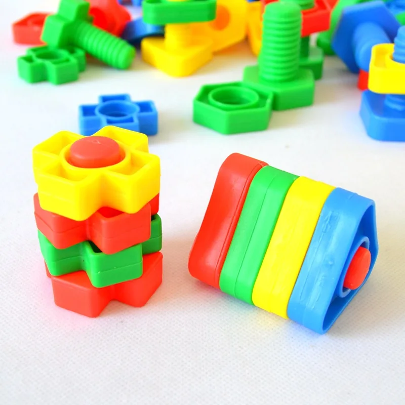 Jeu de Construction Montessori pour Enfant, Vis en Plastique et kg, ApprentiCumbria de la Motricité Fine