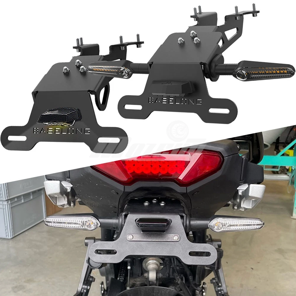 

For Yamaha Tracer 900 TRACER 900 GT Tracer 9/9GT/9GT+ 2018-2019-2020-2021-2022-2023-2024 License Plate Holder Bracket Fender Kit