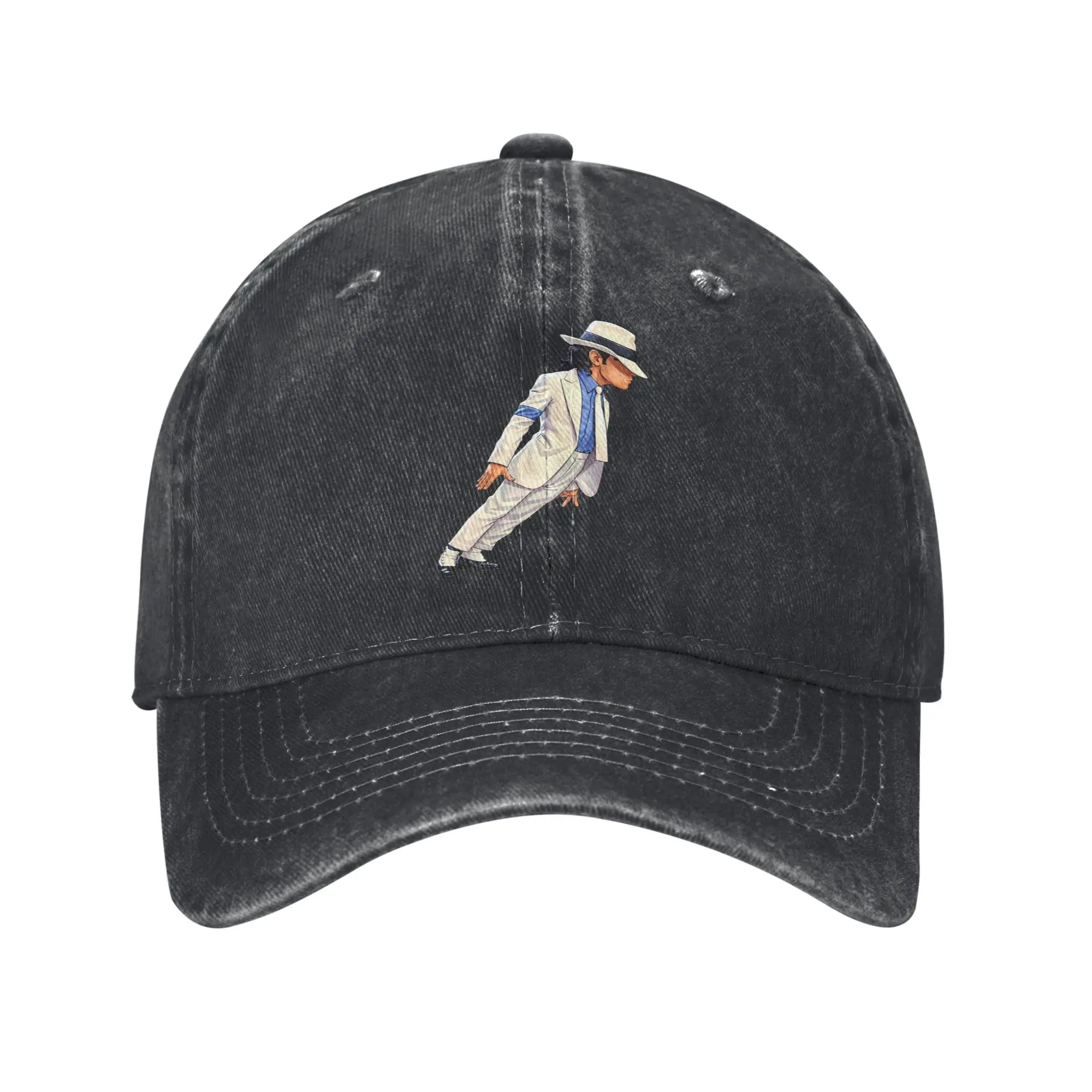 Michaels Jacksons in Smooth Criminal pose Unisex Style Baseball Caps  Distressed Denim Hats Cap Vintage Travel  Gift Sun Cap