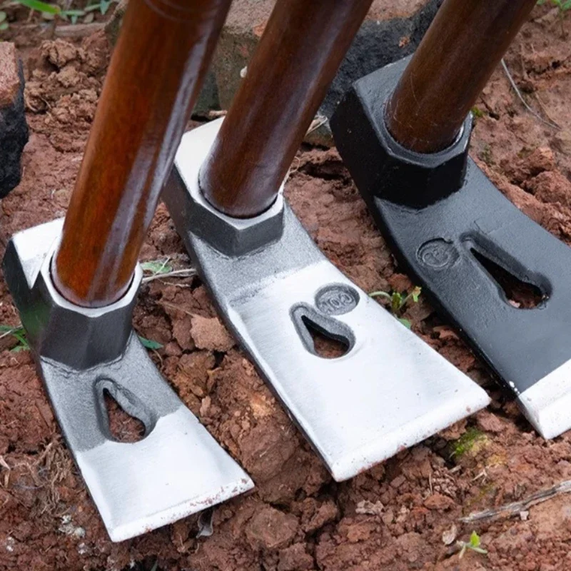 Hoe Multi Purpose Soil Loosening and Weed Control No Wooden Handle Durable Sturdy Not Easily Breakable Not Easily Deformed