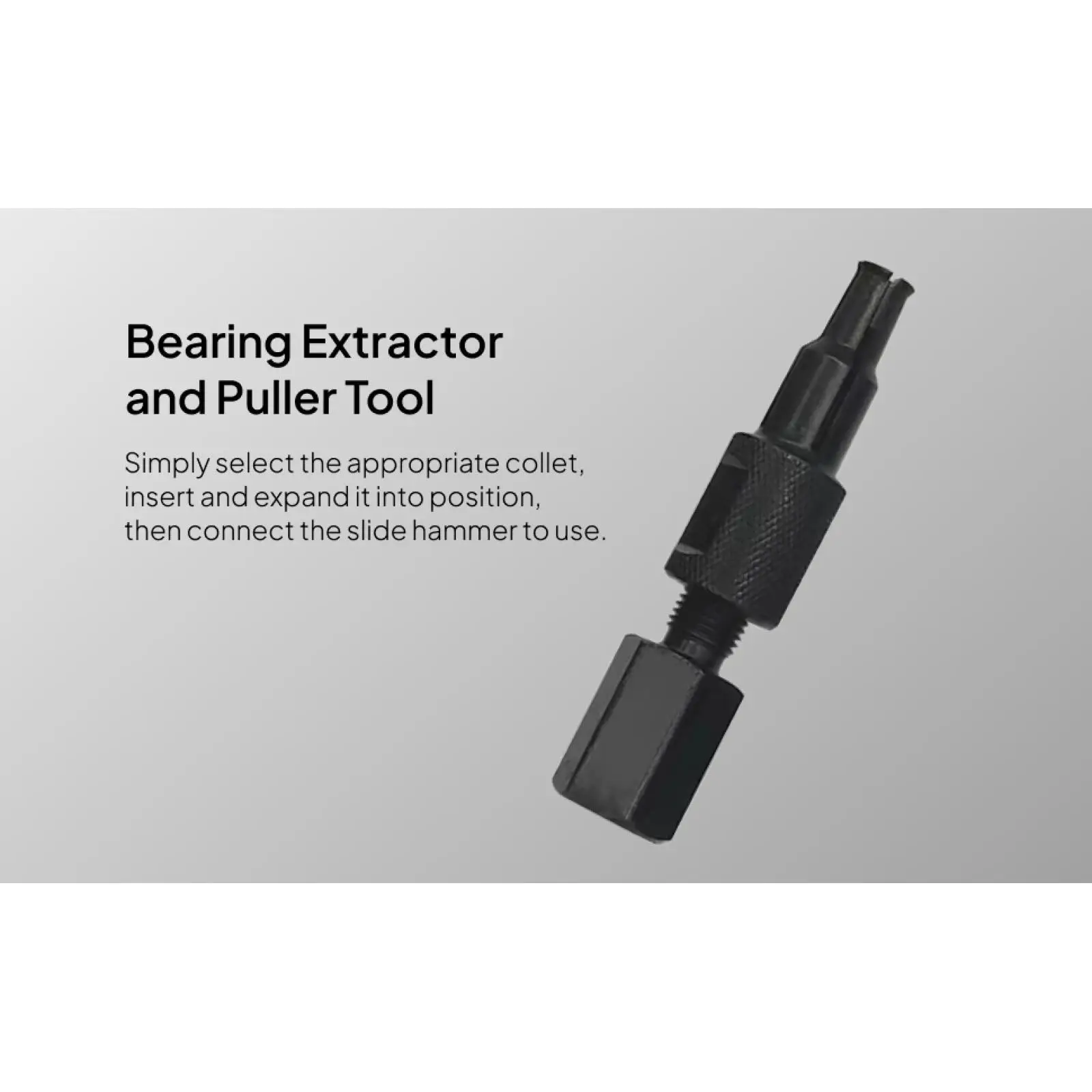 Blind Hole Collet Bearing Race Remover Tool Automotive Wheel Bearing Extractor Steel Mini Puller for Motorcycle and Bike