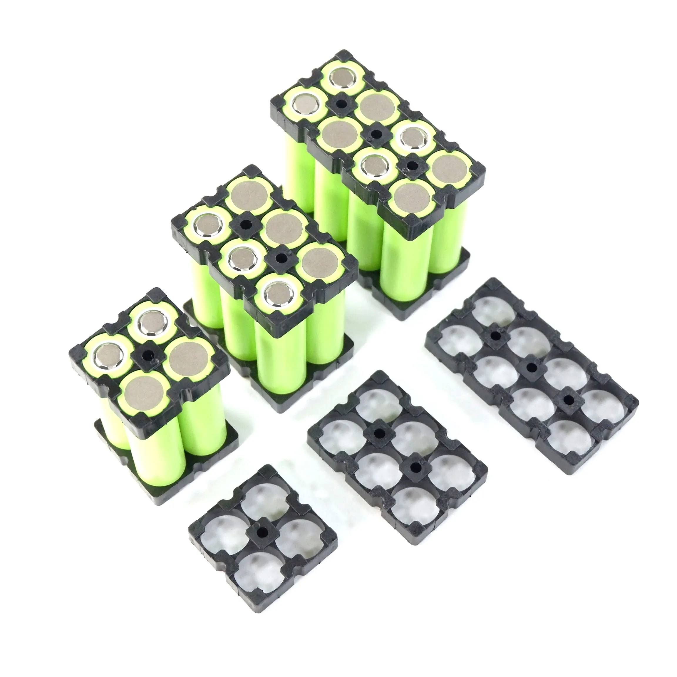 18650 حامل 2 صف سلسلة 18650 عن batery حامل (المتكاملة) ل 18650 ليثيوم بطارية حزمة مواد مضادة للحريق