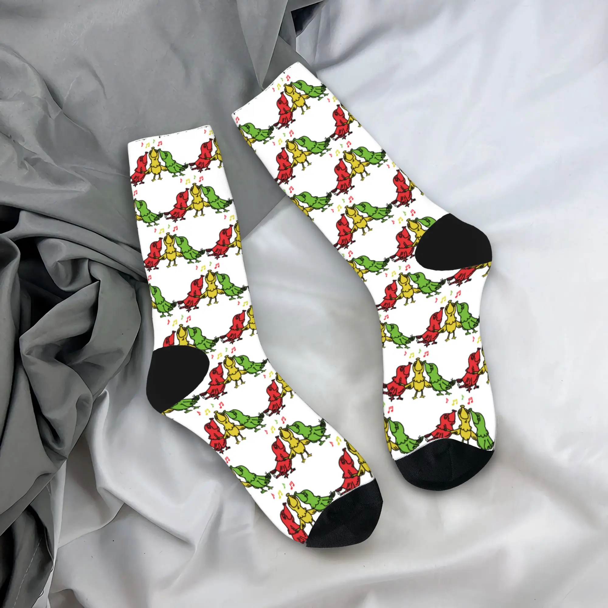 Bobs Marleys Stockings Three Little Birds  Trendy Socks Men's Quality Socks Winter Climbing Custom Non Skid Socks Gift Idea