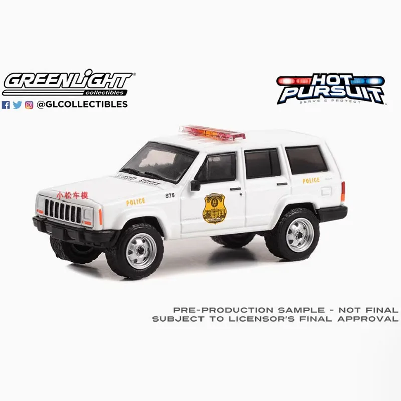 Greenlight Diecast Schaal 1:64 2000 Jeep's Cherokee Legering Simulatie Automodel Collectie Display Speelgoed Cadeau Souvenirs