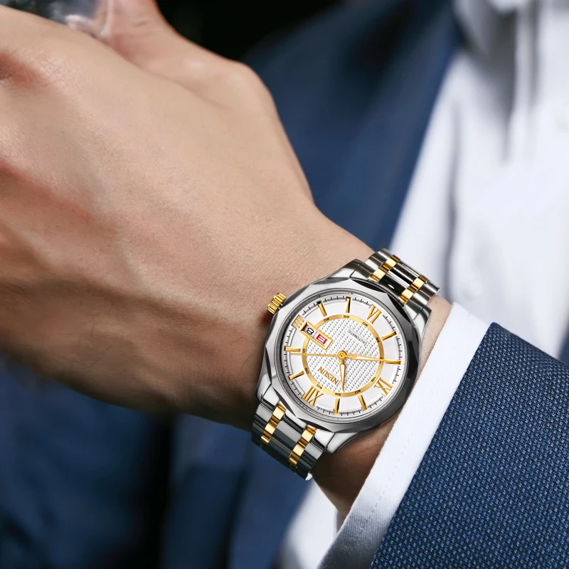 Relojes mecánicos NESUN para hombre, relojes mecánicos completamente automáticos, relojes mecánicos para caballero, relojes mecánicos para hombre