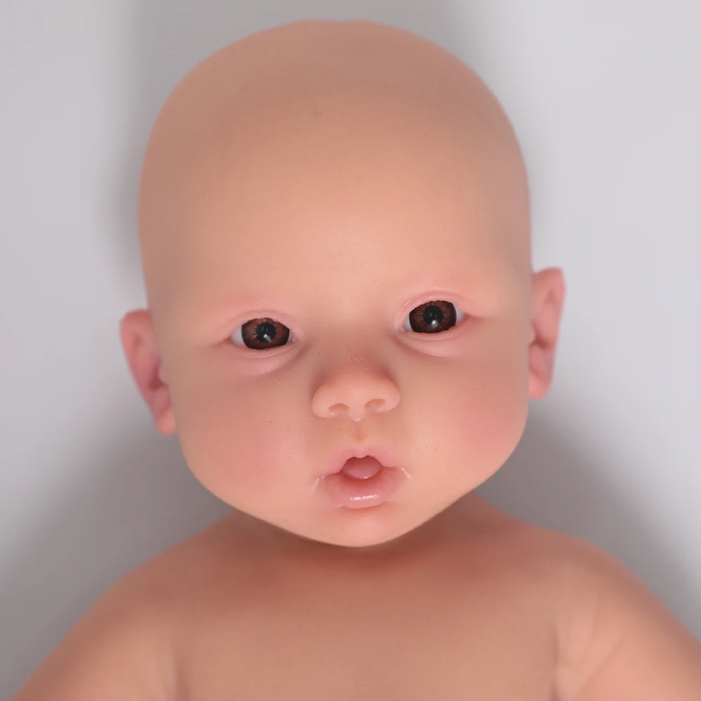 Herpinker, muñeca Reborn de silicona de cuerpo completo de 100% para niña de 3kg, juguetes suaves realistas para bebé con ropa para niños, regalo de muñecas