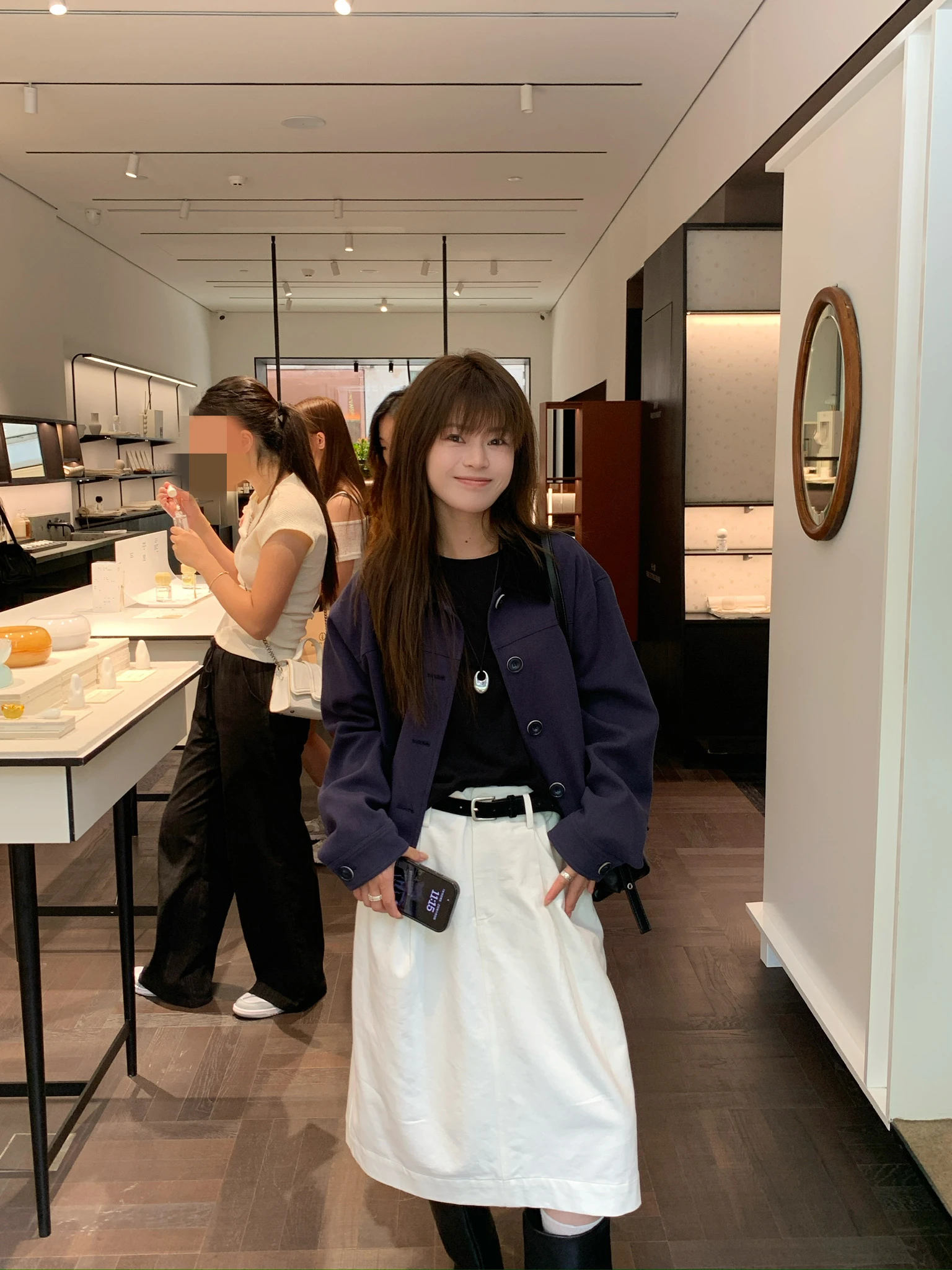 

Повседневное черное пальто с круглым вырезом и пуговицами, для поездок на работу, женская верхняя одежда, модный дизайн, M25807