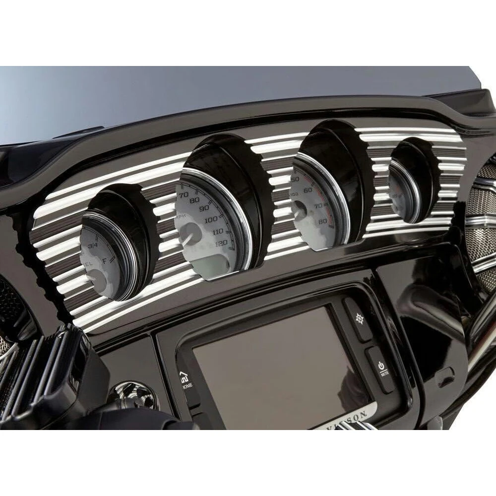 

CNC Fairing Gauge Panel Trim For Harley Street Glide FLHX FLHXS Ultra Limited FLHTK Tri Glide Ultra FLHTCUTG 14-19