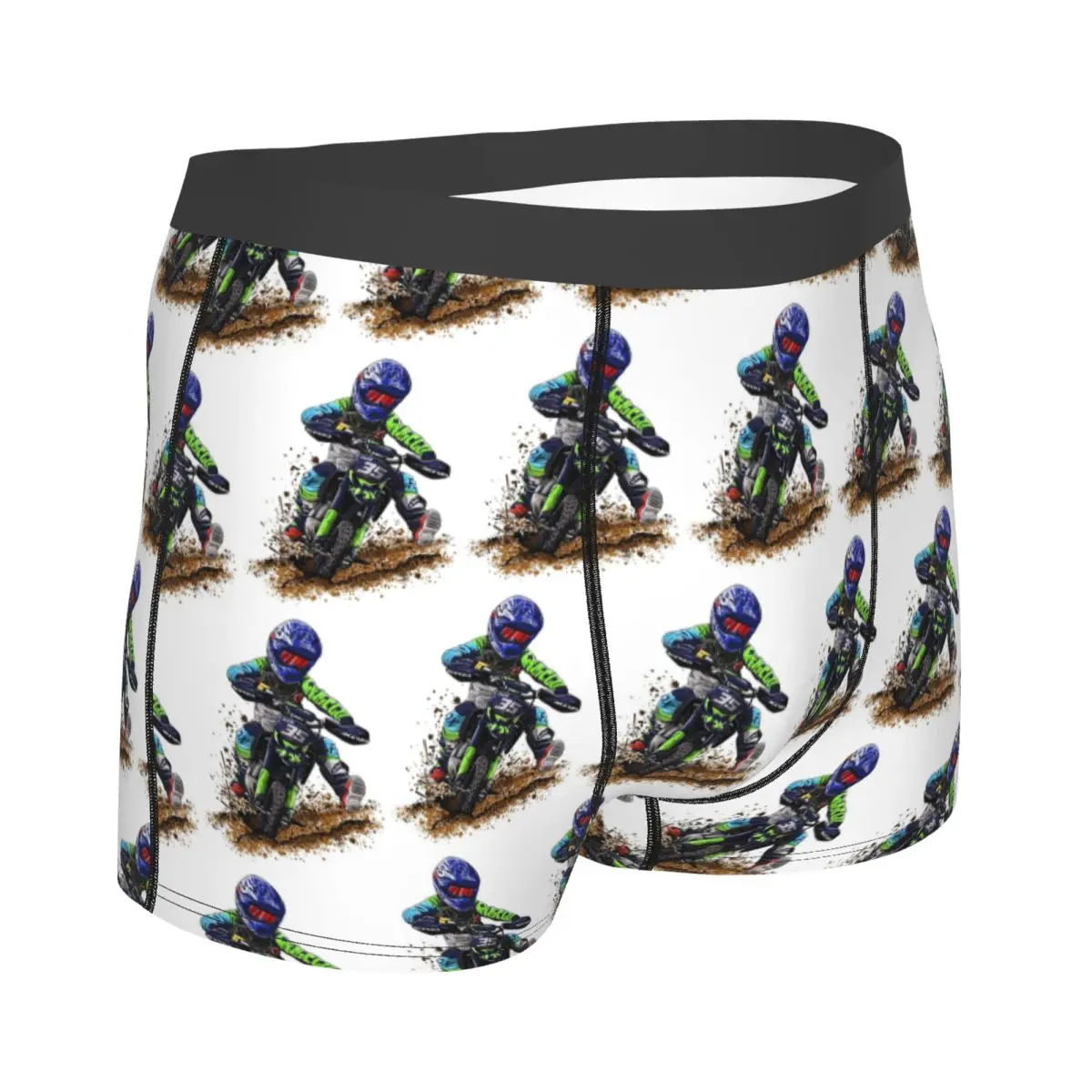 Calzoncillos Boxer, pantalones cortos para Motocross Dirt Bike Studios MX Rider 35 bragas, ropa interior cómoda para hombre, regalo para novio