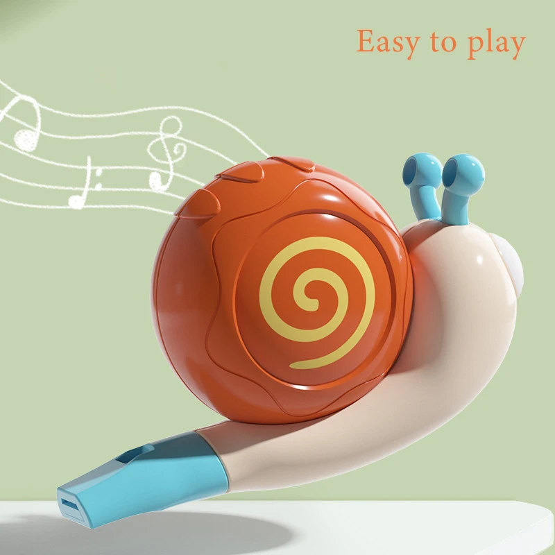 Slak Fluitje Muzikaal Kinderen Onderwijs Speelgoed Baby Interactieve Cartoon Muziekinstrumenten Uitspraak Training Kid Fluitje Gift