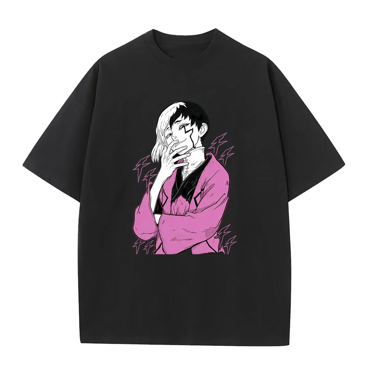 Anime Dr. Stone Asagiri Gen Graphic T Shirts Men Women Casual Fashion T-shirts Summer Unisex Manga High Quality Cotton Tshirt