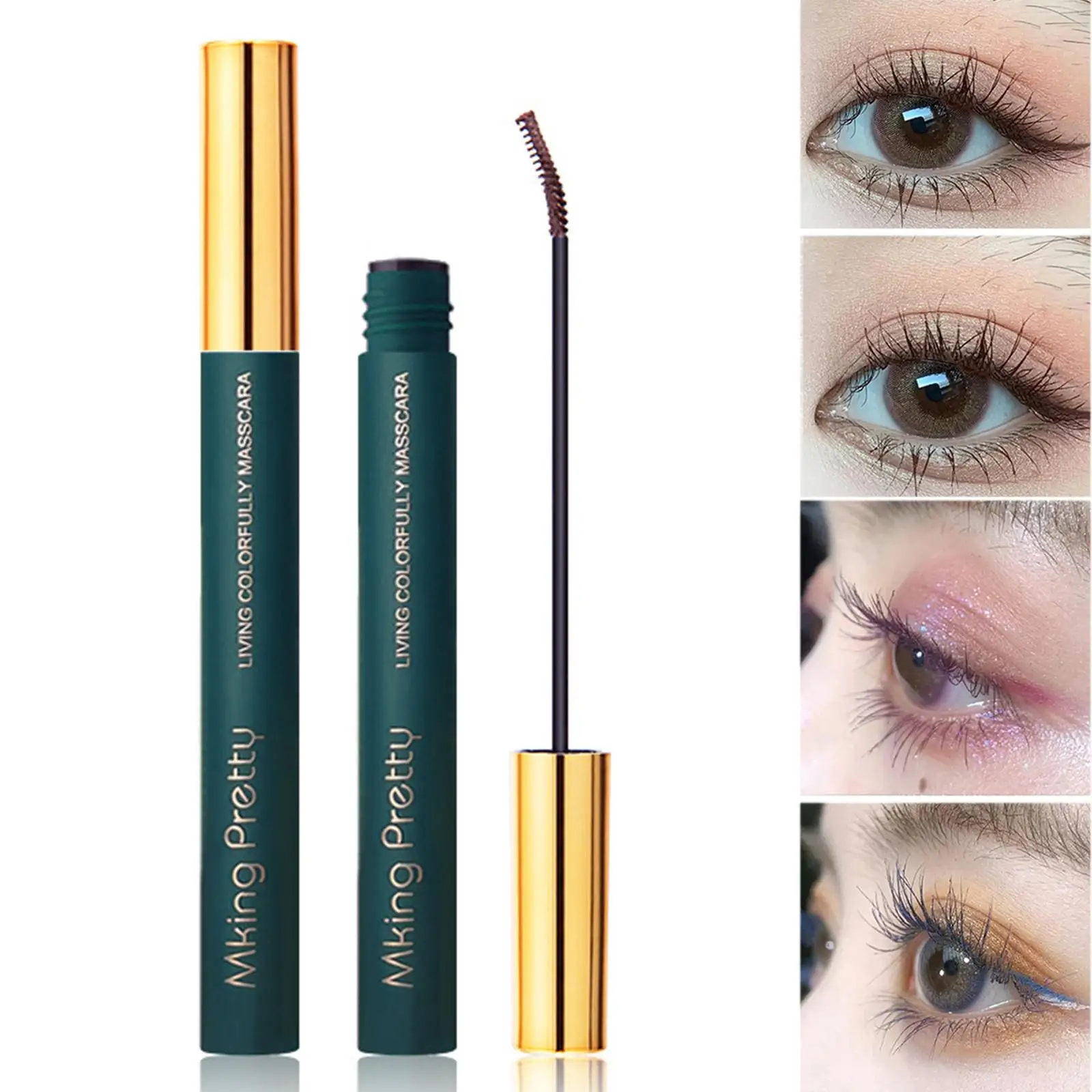 Magische Kleur Magere Mascara Dikke Waterdichte Langdurige Wimpers Borstel Mascara Make-Up Groothandel Schoonheid Natuurlijke Oog W3b0