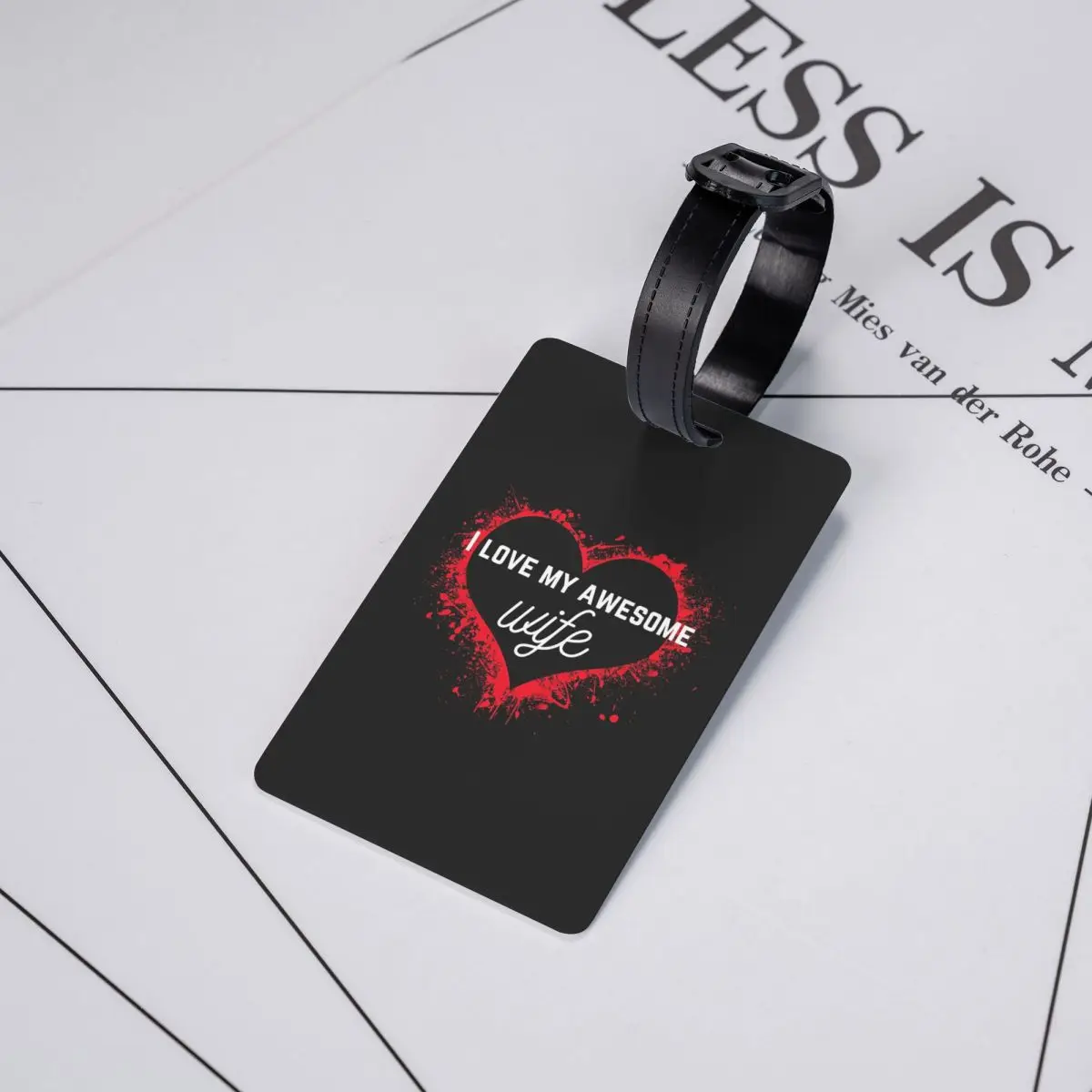 

Бирка для багажа «Я люблю свою потрясающую жену», аксессуар для чемодана, идентификационная этикетка для путешествий, держатель для багажа, именная табличка с адресом