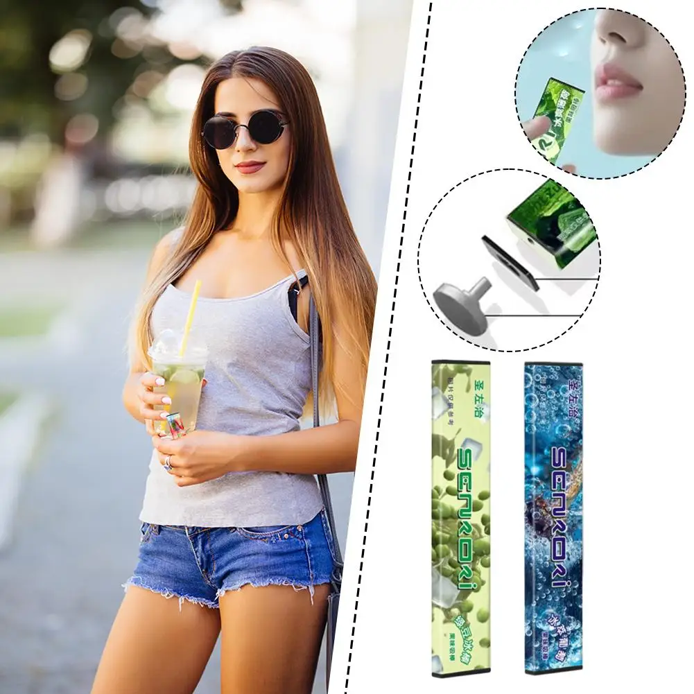 عصا نكهة الفاكهة، عصا بديلة لإدمان التدخين، نكهة الفاكهة، التوت الأزرق، النعناع، منتجات إقلاع التدخين الجديدة