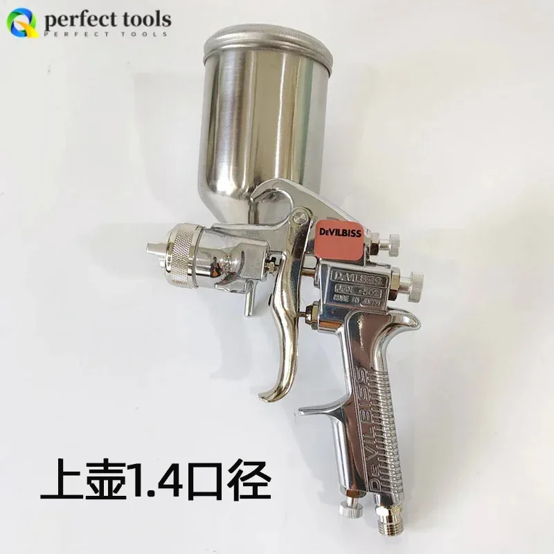 مسدس رش طلاء السيارات 502 علبة علوية 1.4 مللي متر فوهة علبة سفلية 1.8 مللي متر فوهة عالية الانحلال توفير الطلاء رش الطلاء