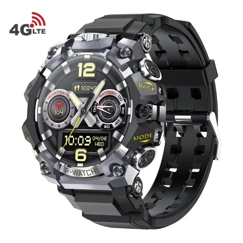 2025 4G Android Smart Watch Q668 Heart Rate GPS Navigator Amoled Screen 1150mah Big Battery IP68 Waterproof Men Sport Smartwatch