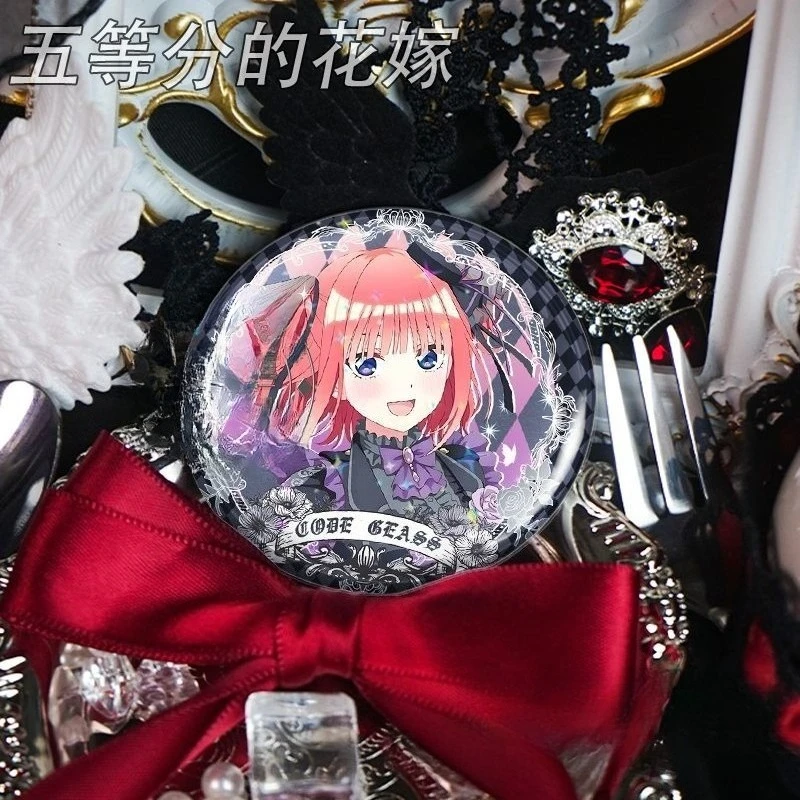 The Quintessential Quintuplets Nakano Ichika Nino Miku Yotsuba badge creative high-value DIY cartoon print backpack accessories view 4