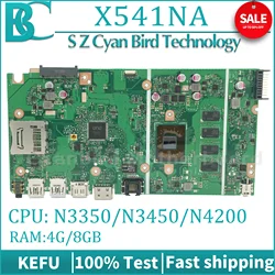 KEFU Scheda Madre Del Computer Portatile Per ASUS X541N X541NA A541NA F541NA R541NA D541NA X541 Mainboard N3350/N4200 4G/2G-RAM