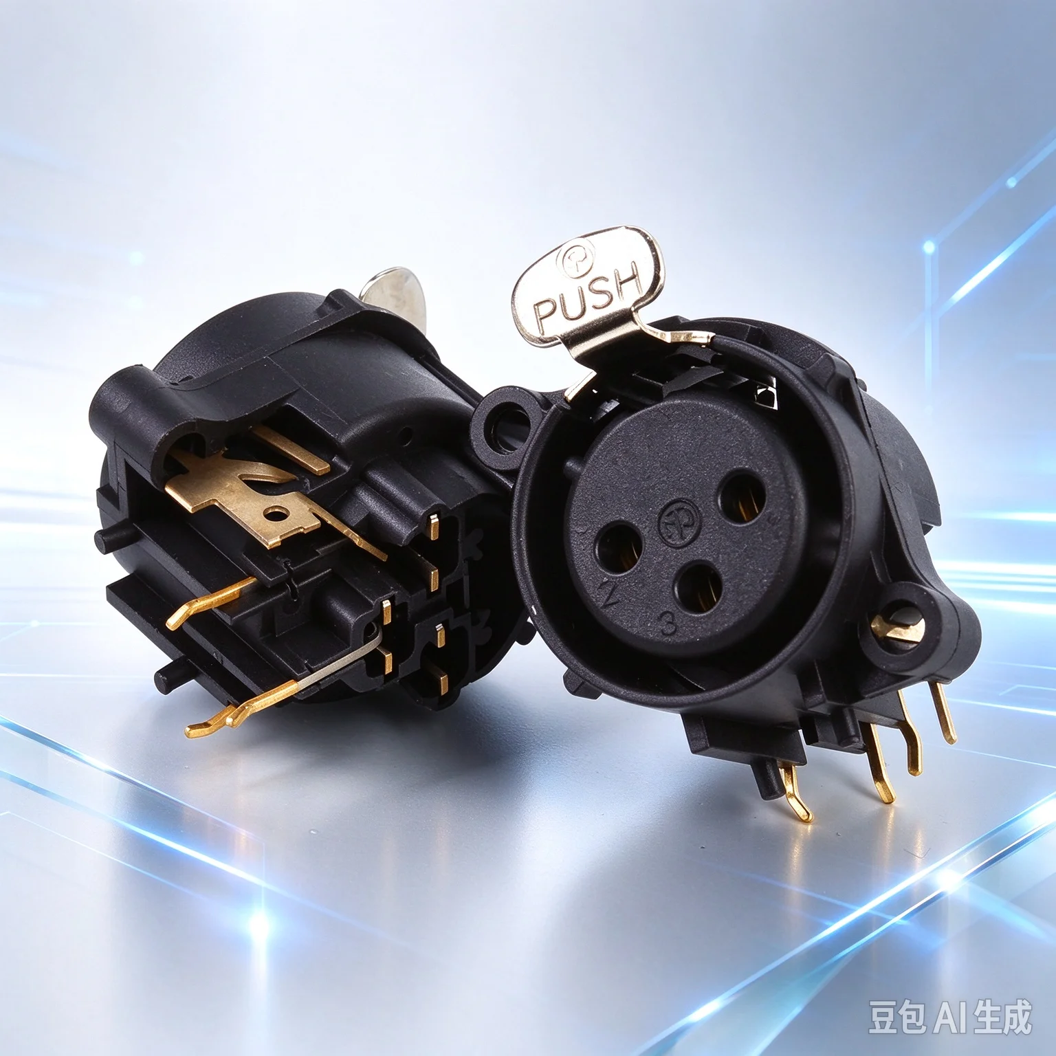 Socket for NEUTRIK NC3FAAH1 XLR 3Pin Female Horizontal Solder Connector  10pcs