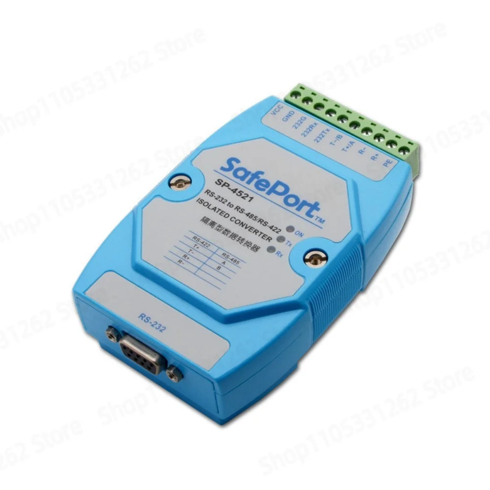 Active Isolated RS232 to RS485 RS422 Bidirectional Converter Lightning Protection Industrial Serial Module