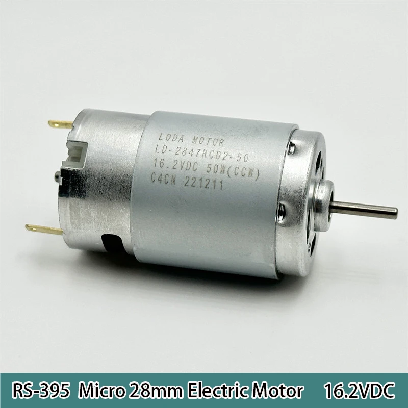 RS-395 Mikro 28mm Elektrik Motoru DC 12V 14.4V 16.2V 18V Yüksek Hızlı Karbon Fırça Motoru DIY Hobi Oyuncak Saç Kurutma Makinesi Elektrikli Süpürge