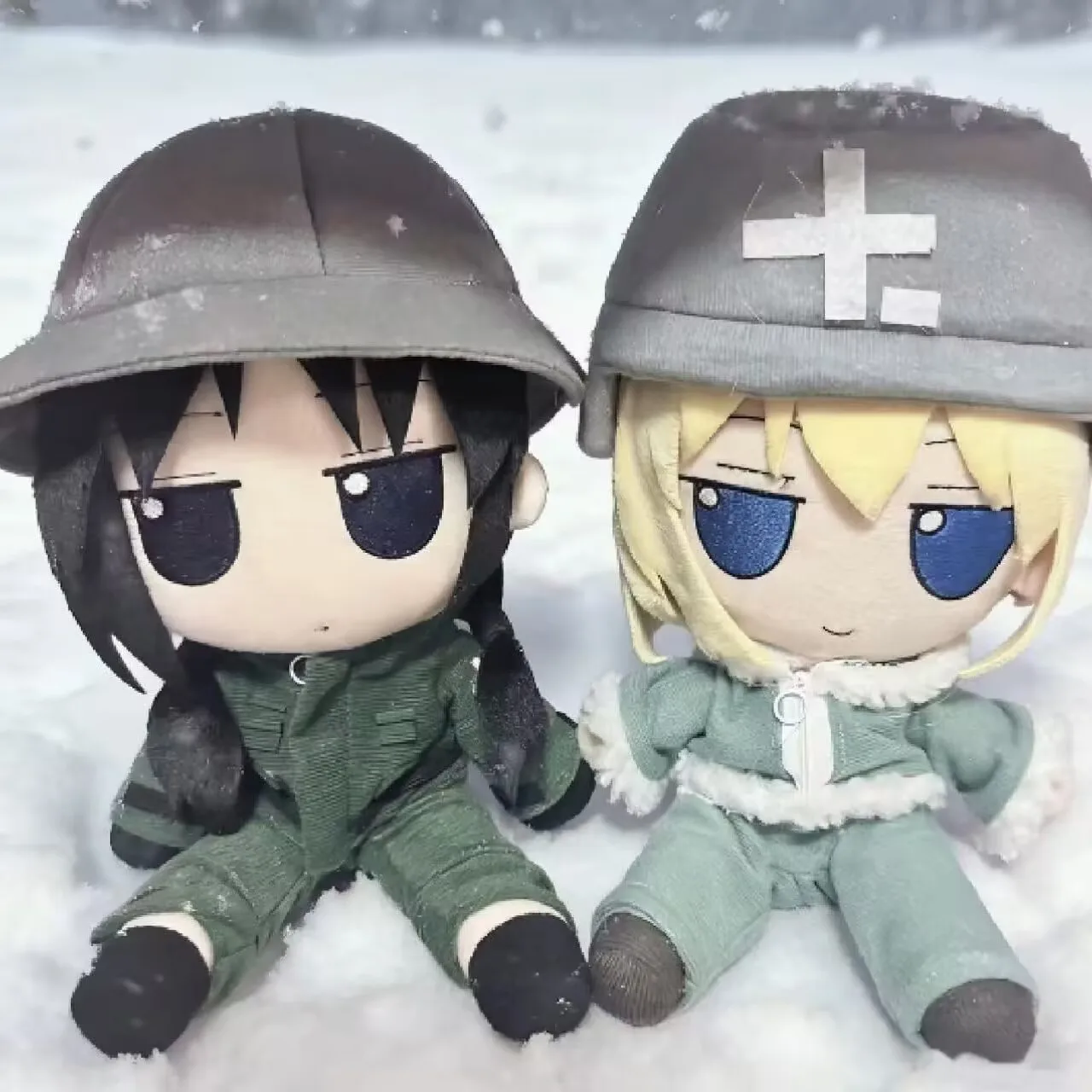 

New Girls' Last Tour Chito Yuuri Cosplay Anime Plush 10CM Cute Stuffed Body Plushie Cartoon Pendant Birthday Gifts