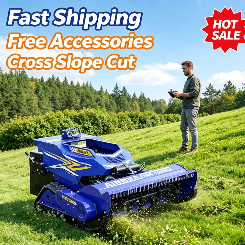 Customized Full Stock Remote Control Lawn Mower Self Propelled Lawn Mower Grass Cutting Machine Power For Villa Yard