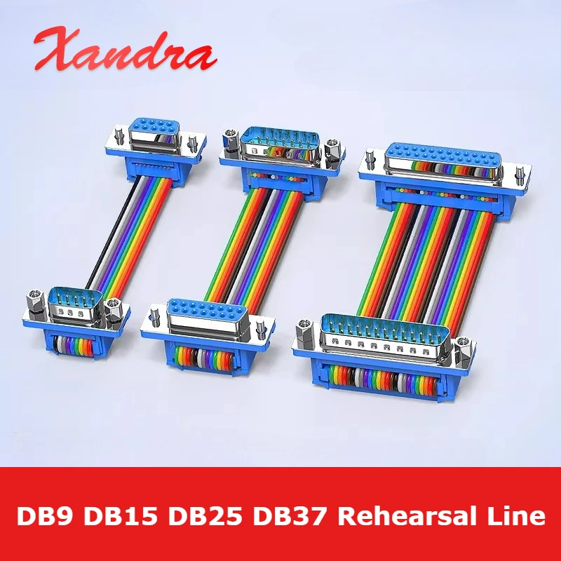 D-SUB DB9 DB15 DB25 DB37 RS232 COM Extension Cable Adapter DIDC9 15 25 37Pin Male to Female Serial Port Connector Rehearsal Line