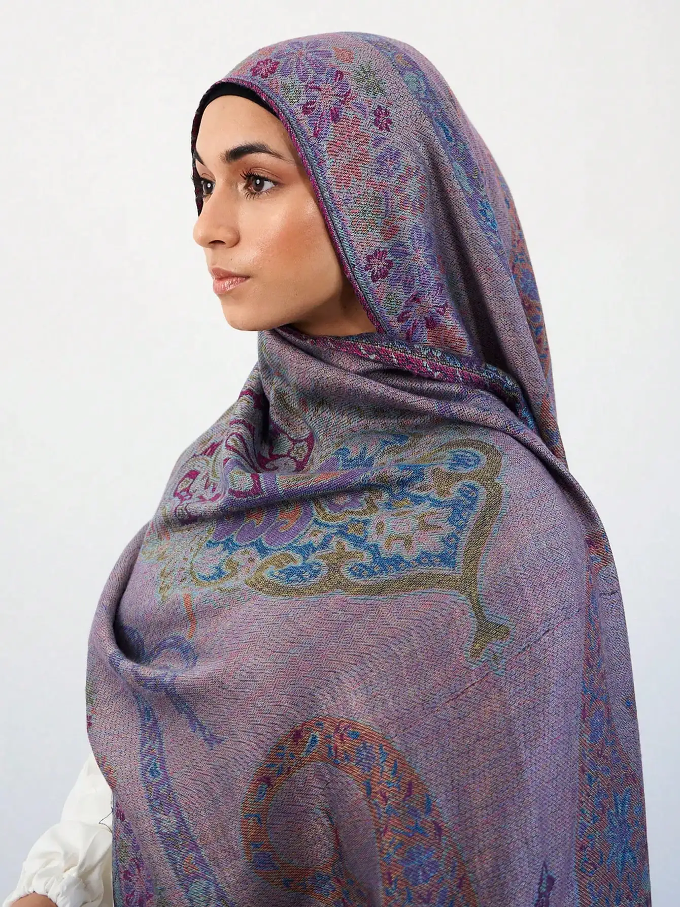 Hot selling fashion paisley cashew cotton pashmina bohemian style su scarf shawl