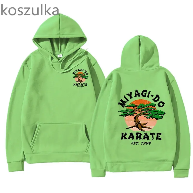 Clássico dos desenhos animados cobra kai hoodie miyagi fazer hoodies inverno anime feminino primavera/outono unisex moletom harajuku sudaderas do